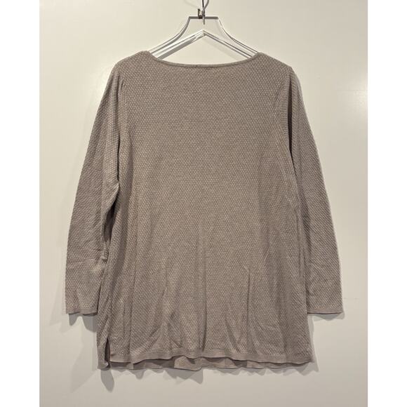 J. Jill Andrea Beige Andre Tunic Sweater Womens Size Large (1539) - Picture 5 of 8